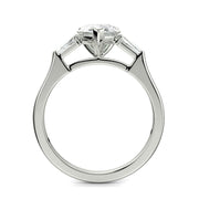 Emma Pear Cut Trilogy 3 Stone 4 Prong Claw Set Engagement Ring Setting - Nivetta